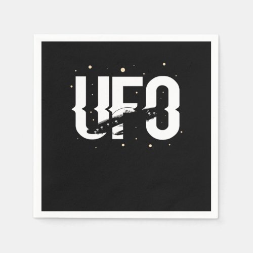 UFO Believer Alien Aliens Spaceship Flying Saucer  Napkins