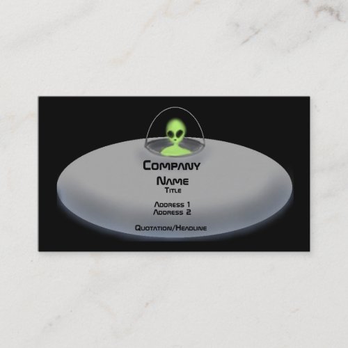 UFO business card