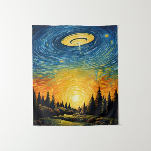 UFO by Van Gogh Tapestry