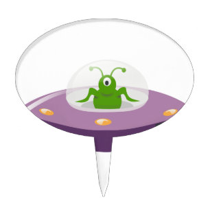 ufo cake topper