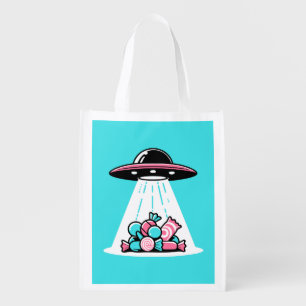 UFO Candy Grocery Bag