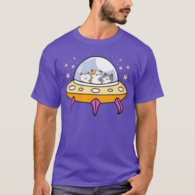 UFO Cat for Cat Lover boy T-Shirt (Front)