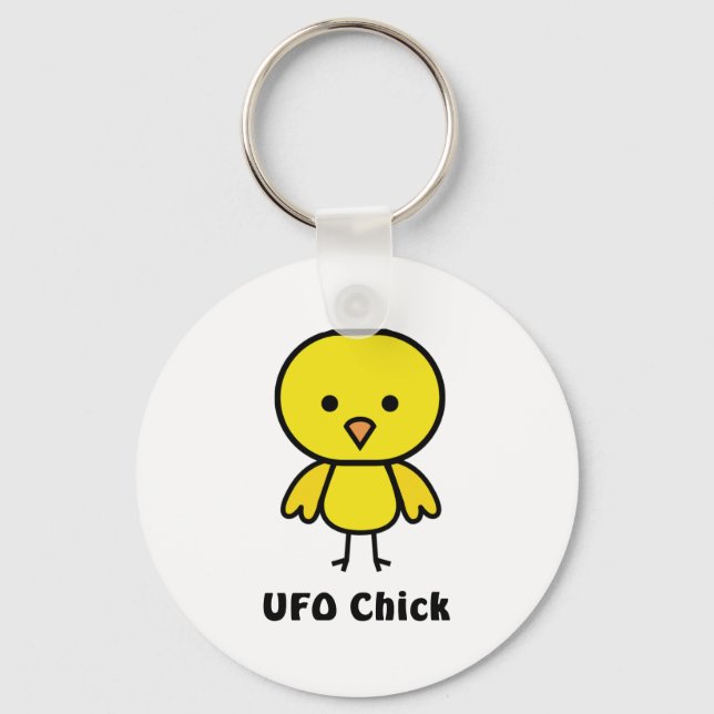 UFO Chick Keychain (Front)