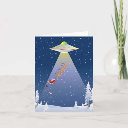 UFO Christmas Card