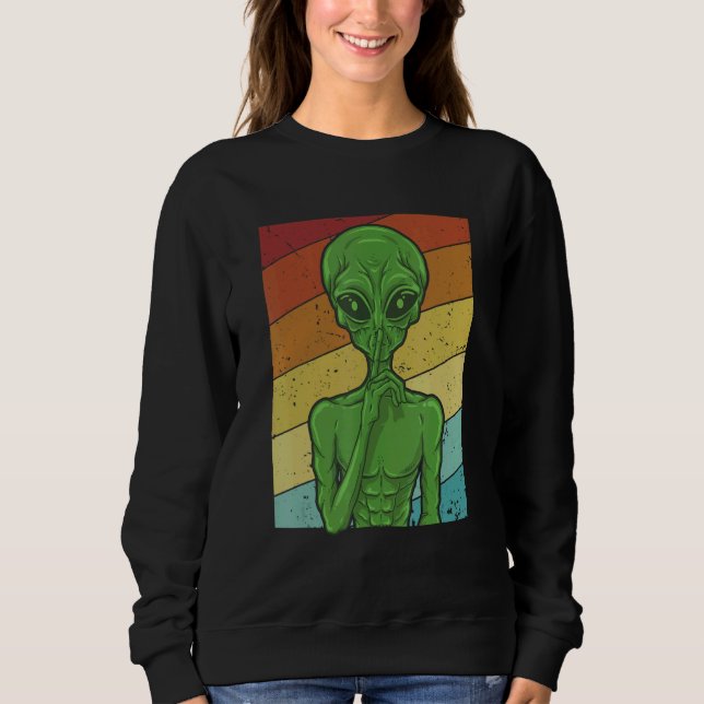 UFO Conspiracy Alien Alien Conspiracy Theoryist Sweatshirt (Front)