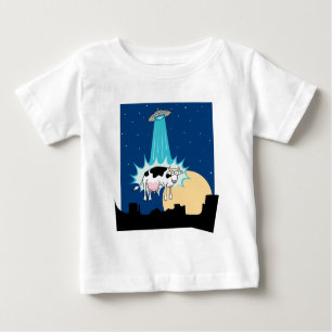 UFO Cow Abduction Baby T-Shirt