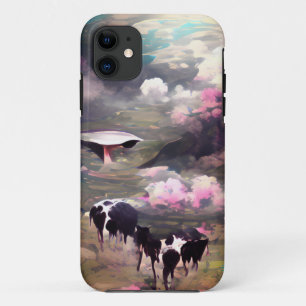 UFO Cow Abduction iPhone 11 Case