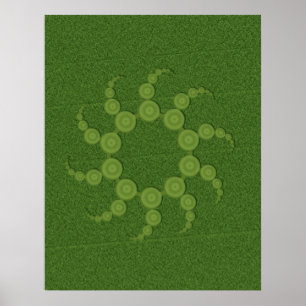 UFO Crop Circles Poster (Smallest is $12.10)