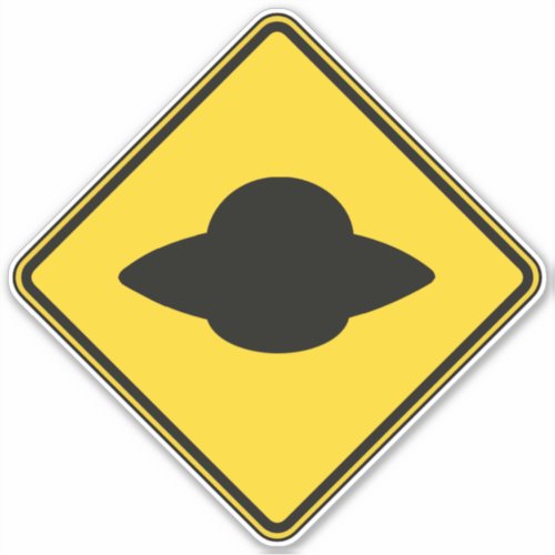 UFO Crossing Sticker