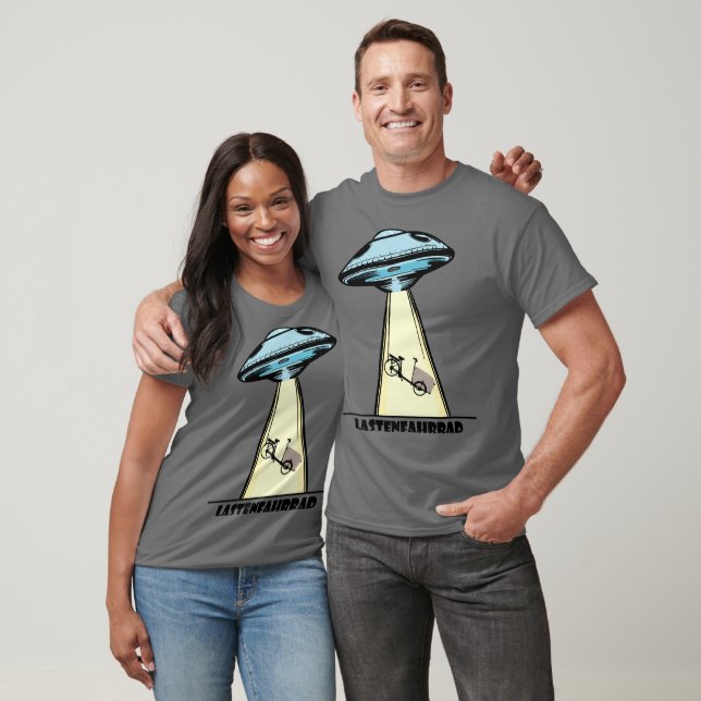 Ufo, cycle, cycle, cargobike, aliens T-Shirt (Unisex)
