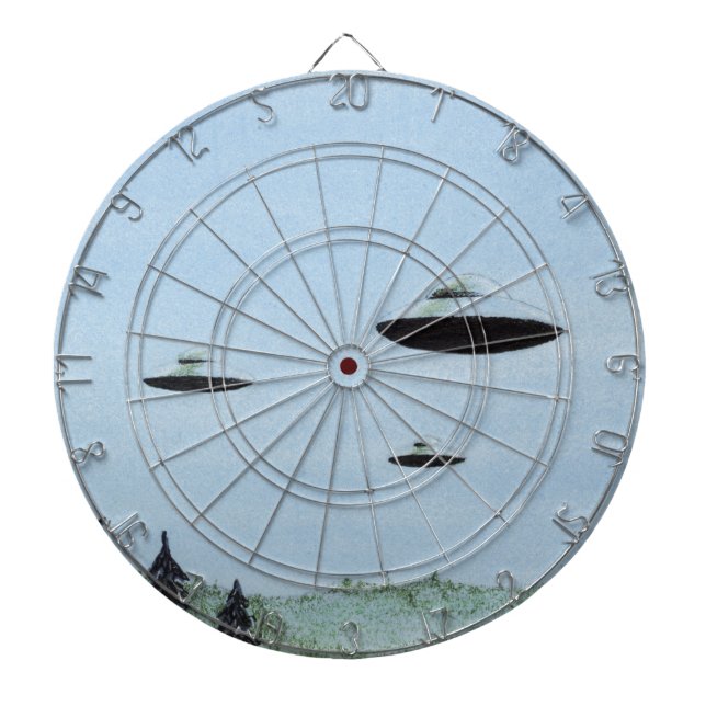 UFO DARTBOARD WITH DARTS (Front)
