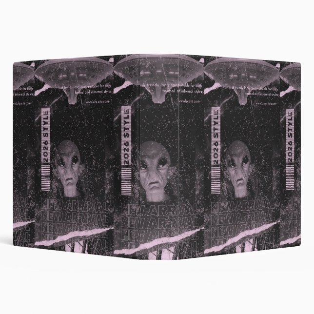 UFO design 3 Ring Binder (Background)