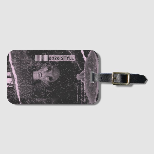 UFO design Luggage Tag (Front Horizontal)