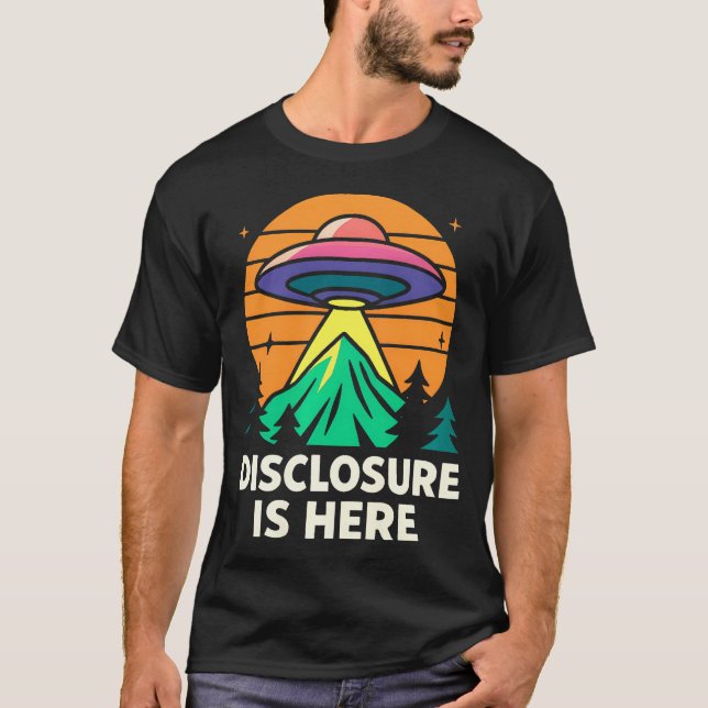 Ufo Disclosure Vintage Alien For T-Shirt (Front)