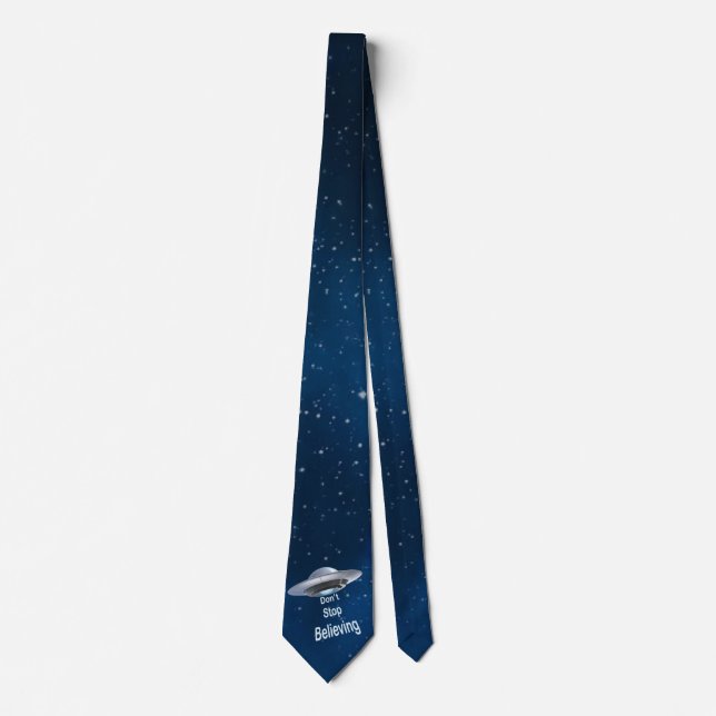 UFO "Don't Stop Believing" Neck Tie (Front)