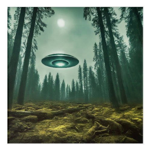 UFO Encounter in the Wild Acrylic Print