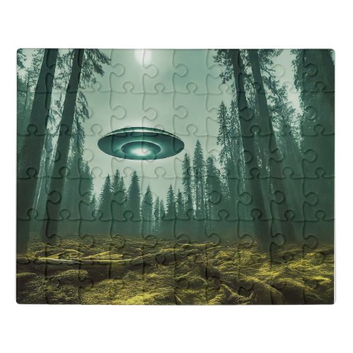 UFO Encounter in the Wild Jigsaw Puzzle