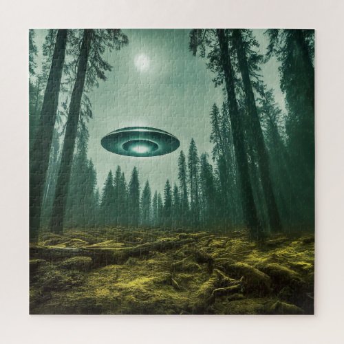 UFO Encounter in the Wild Jigsaw Puzzle