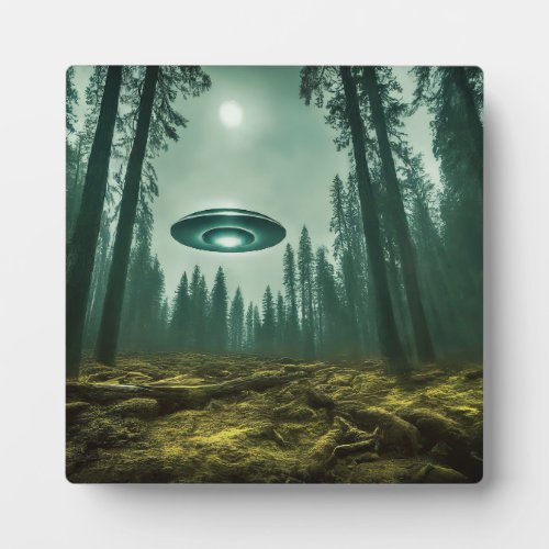 UFO Encounter in the Wild Plaque