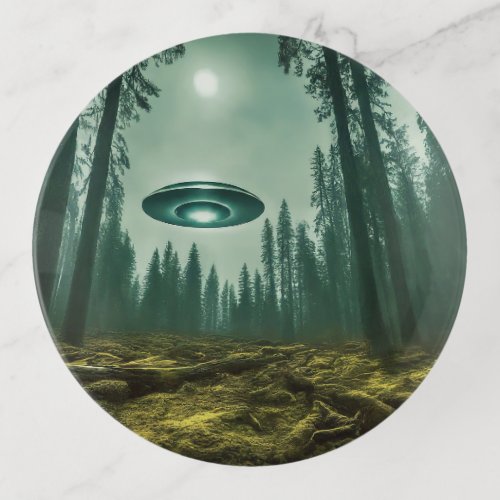 UFO Encounter in the Wild Trinket Tray
