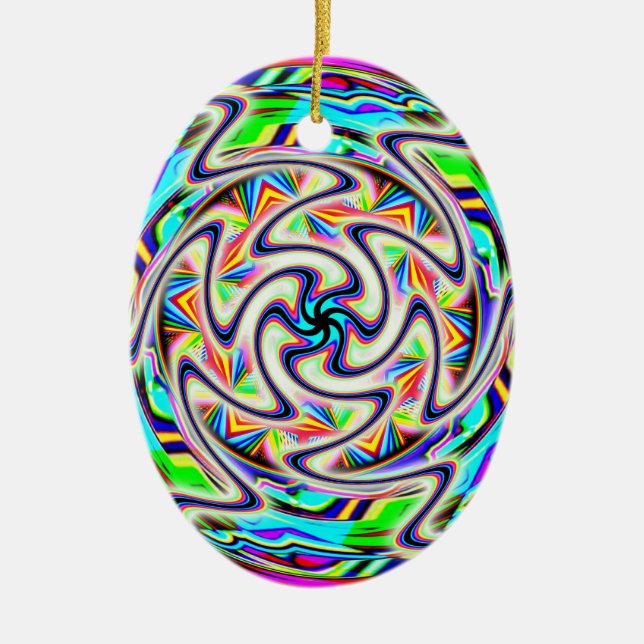 UFO engine FTL Drive (add words) Ceramic Ornament (Front)