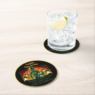 UFO Excitement at Roswell Park! Round Paper Coaster
