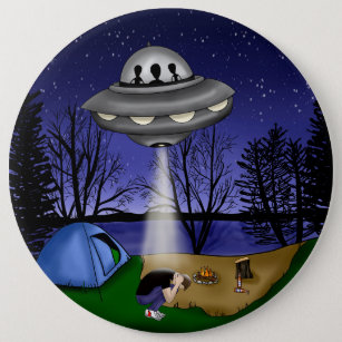 UFO Extraterrestrial Abduction Alien Button