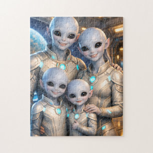 UFO Family Jigsaw Puzzle