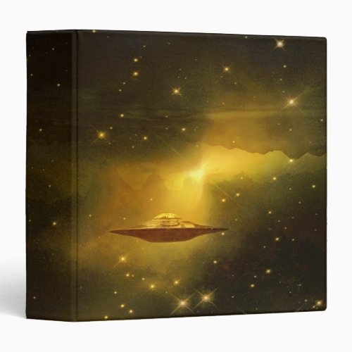 UFO flying object in space Binder