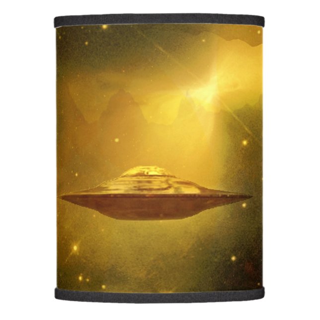 UFO flying object in space Lamp Shade (Front)