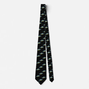 UFO Flying Saucer Neck Tie