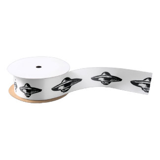 UFO flying saucer Satin Ribbon