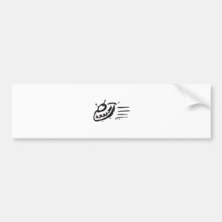 UFO - Flying Saucer - Spaceship Bumper Sticker