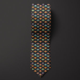 UFO Flying Saucers Neck Tie