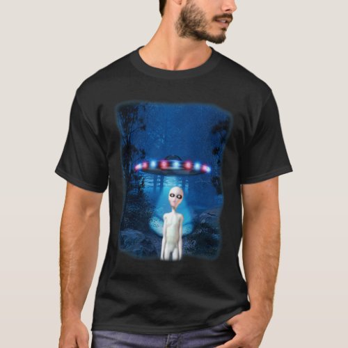 UFO Forest Encounter T_Shirt