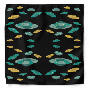 UFO funny pattern Bandana