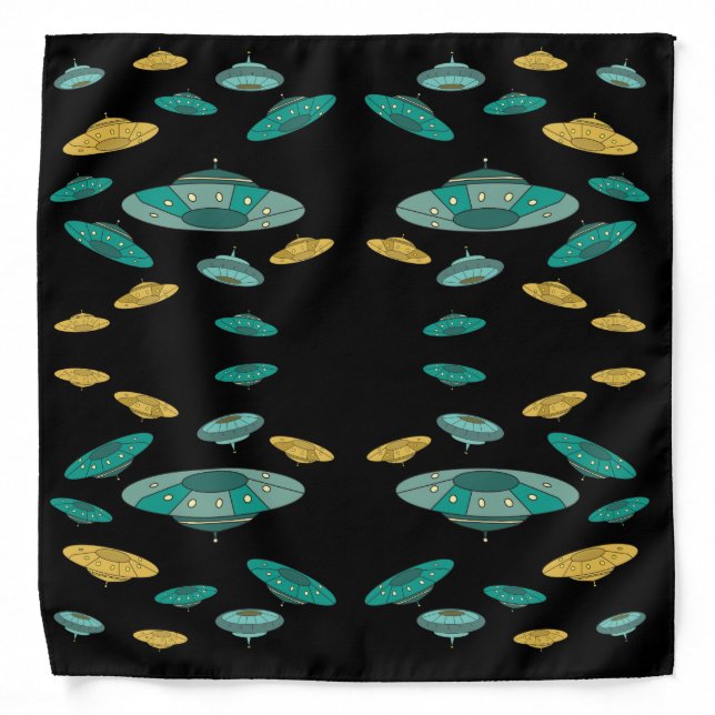 UFO funny pattern Bandana (Front)