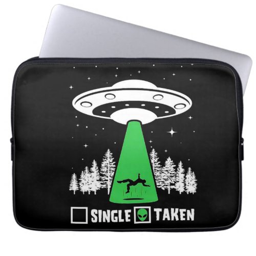 UFO funny UFO flying saucer alien abduction Laptop Sleeve