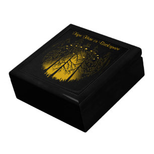 UFO Gift Wood Box Personalized U.F.O Pot Box