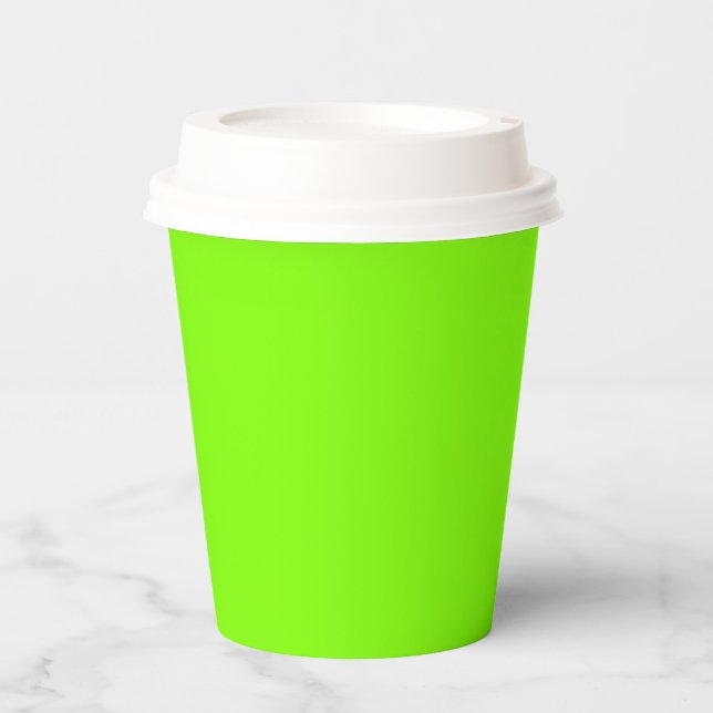 UFO Green Paper Cups (Front)