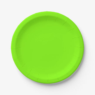 UFO Green Paper Plates