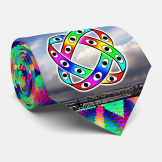 UFO Green Star Neck Tie