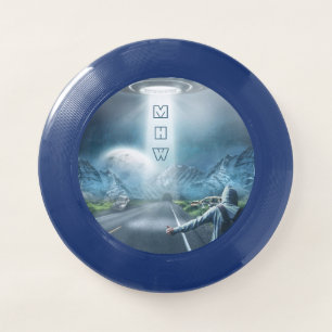 UFO Hitchhiker custom monogram frisbee