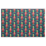 UFO Ho Ho Father Christmas alien Fabric
