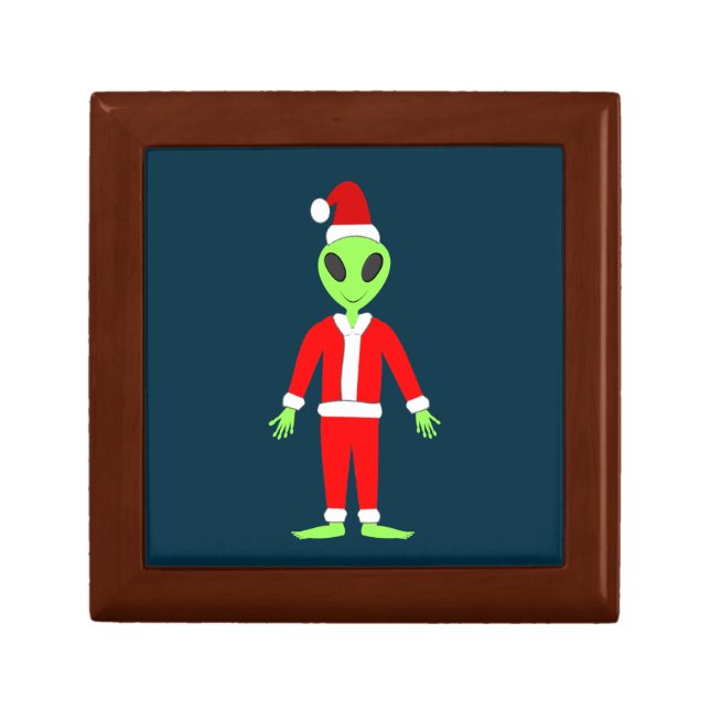 UFO Ho Ho Father Christmas alien Gift Box (Front)