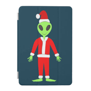 UFO Ho Ho Father Christmas alien iPad Mini Cover
