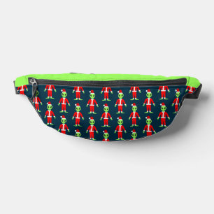 UFO Ho Ho Father Christmas alien Patterned Fanny Pack