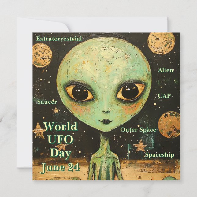 UFO  HOLIDAY CARD (Front)