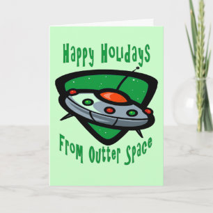 UFO HOLIDAY CARD