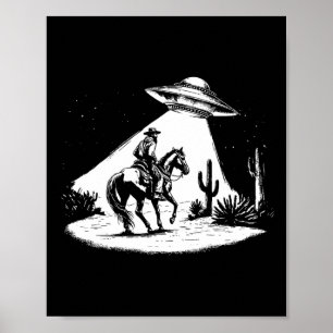 Ufo Howdy Alien Cowboy Halloween Costume Ufo Weste Poster